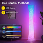 Cozylumi™ 61'' RGBIC LED Floor Lamp, 1800 LM Color Changing Lighting Modern Tall Lamp