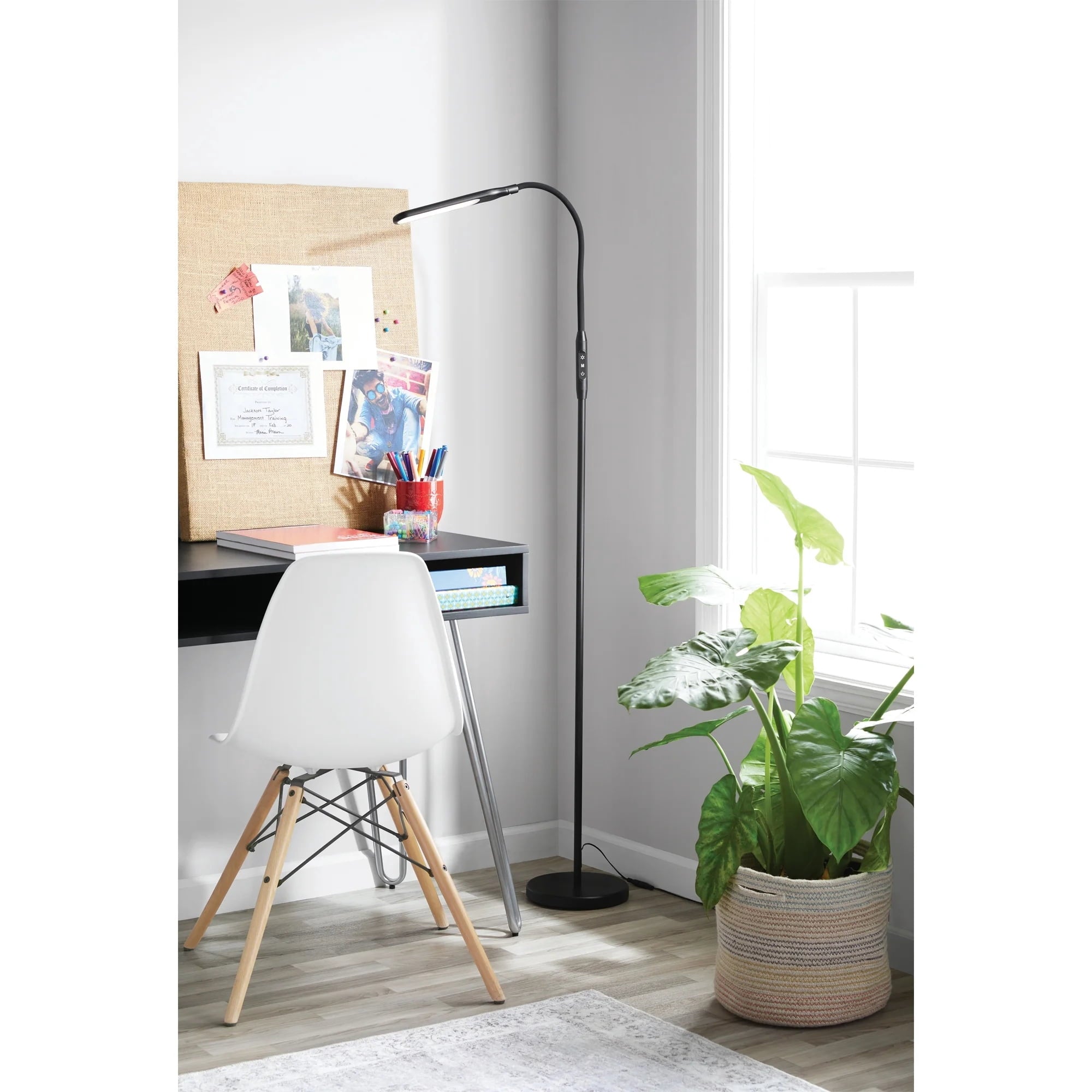 Cozylumi™ 71 in LED Floor Lamp, Adjustable Brightness, 4 Color Temperatures, Black, for