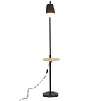 Cozylumi™ 65" Modern Adjustable Head Matte Black Floor Lamp with Black Conical