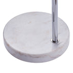 Cozylumi™ Teamson Home Arquer 68.1" Arc Floor Lamp with Faux Marble Base, Nickel