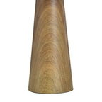 Cozylumi™ Table Lamp, Wood Grain Finish with Pleated Shade