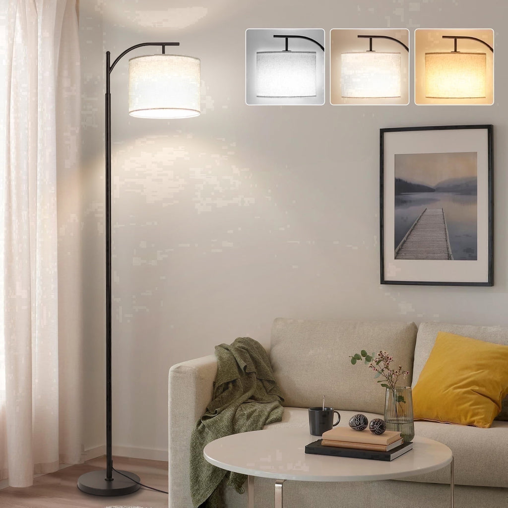 Cozylumi™ Vesteel Floor Lamp, Standing Lamp with 3 Color Temperatures LED Bulb &