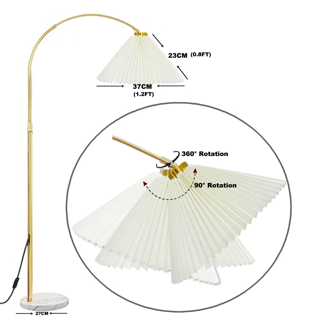 Cozylumi™ Arc Floor Lamp, 69" Height Standing Lamp, Metal Tall Lamp with Weighted Base