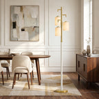 Cozylumi™ 70" Resin Metal Tall Floor Lamp for Living Room with Lamp Shade,Farmhouse