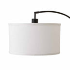 Cozylumi™ Michelle 71-Inch Metal Arc Floor Lamp with White Fabric Shade and 3-Way Switch