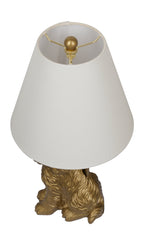 Cozylumi™ Catalina Lighting Golden Doodle Table Lamp with Painted Gold Finish and