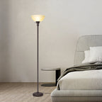 Cozylumi™ HonoDing 72-inch Floor Lamp with Frosted White Glass Shade in Vintage Art