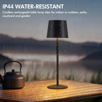 Cozylumi™ Modern Black LED Desk Lamps 2-Pack, Adjustable Height, Touch Dimmable