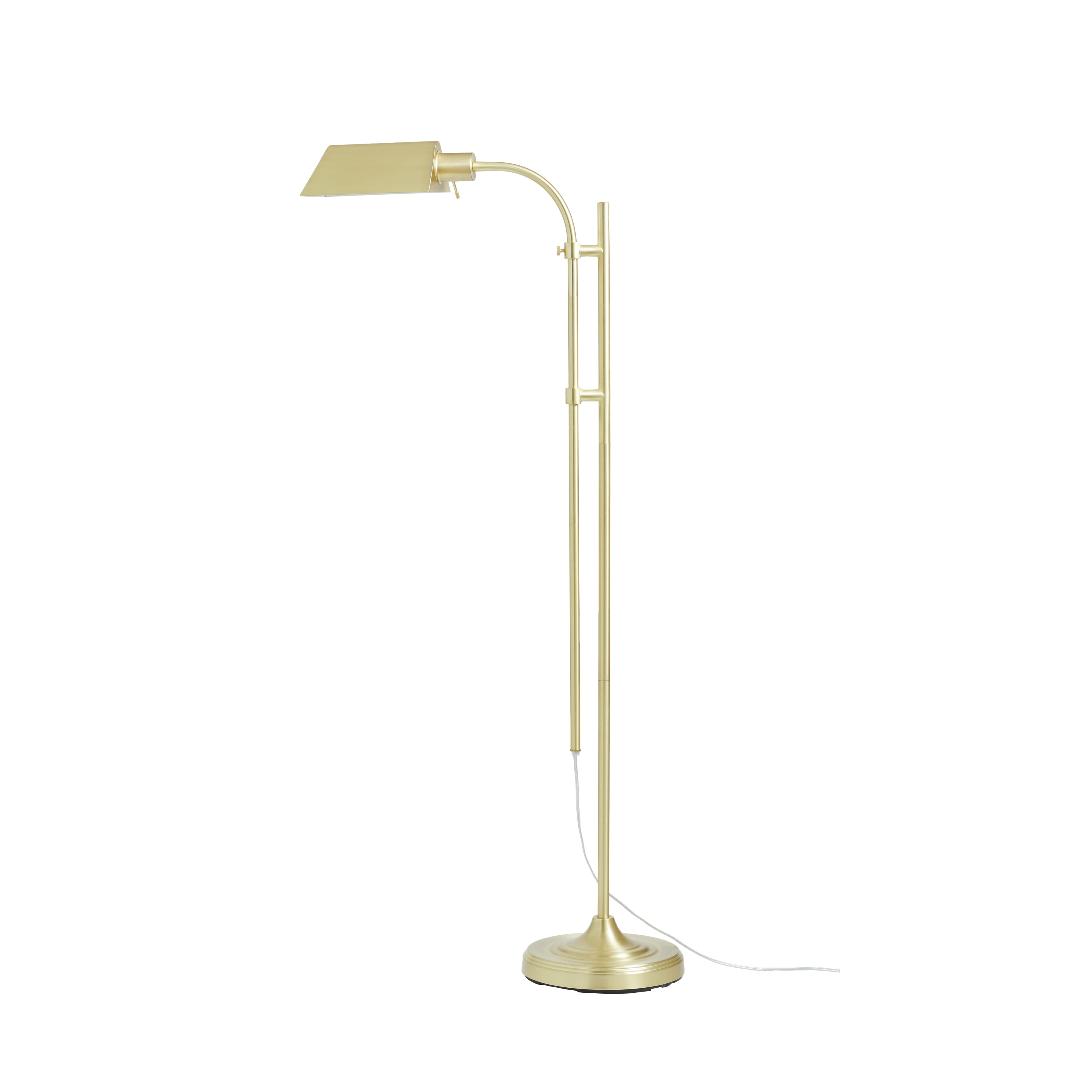 Cozylumi™ 1-Light Modern Adjustable Brass Floor Lamp Gold