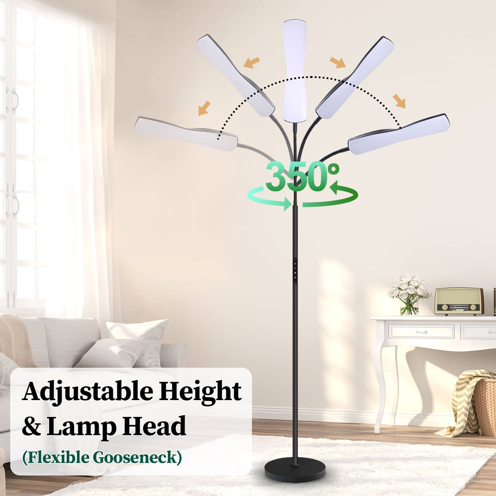 Cozylumi™ Govvep LED Floor Lamp with Flexible Gooseneck and Touch Sensor with Remote