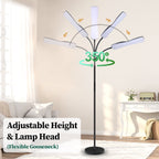 Cozylumi™ Govvep LED Floor Lamp with Flexible Gooseneck and Touch Sensor with Remote