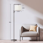 Cozylumi™ Iron Modern Standing Lamp, Gold Floor Lamp for Living Room, with Rotary