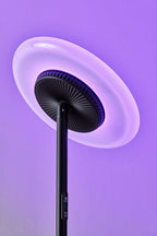 Cozylumi™ Simplee Brand RGB Black Floor Lamp, 6 Different Automatic Color Change