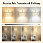 Cozylumi™ Beige Floor Lamp with 3 Color Temperatures, Farmhouse Tall Lamp for Living