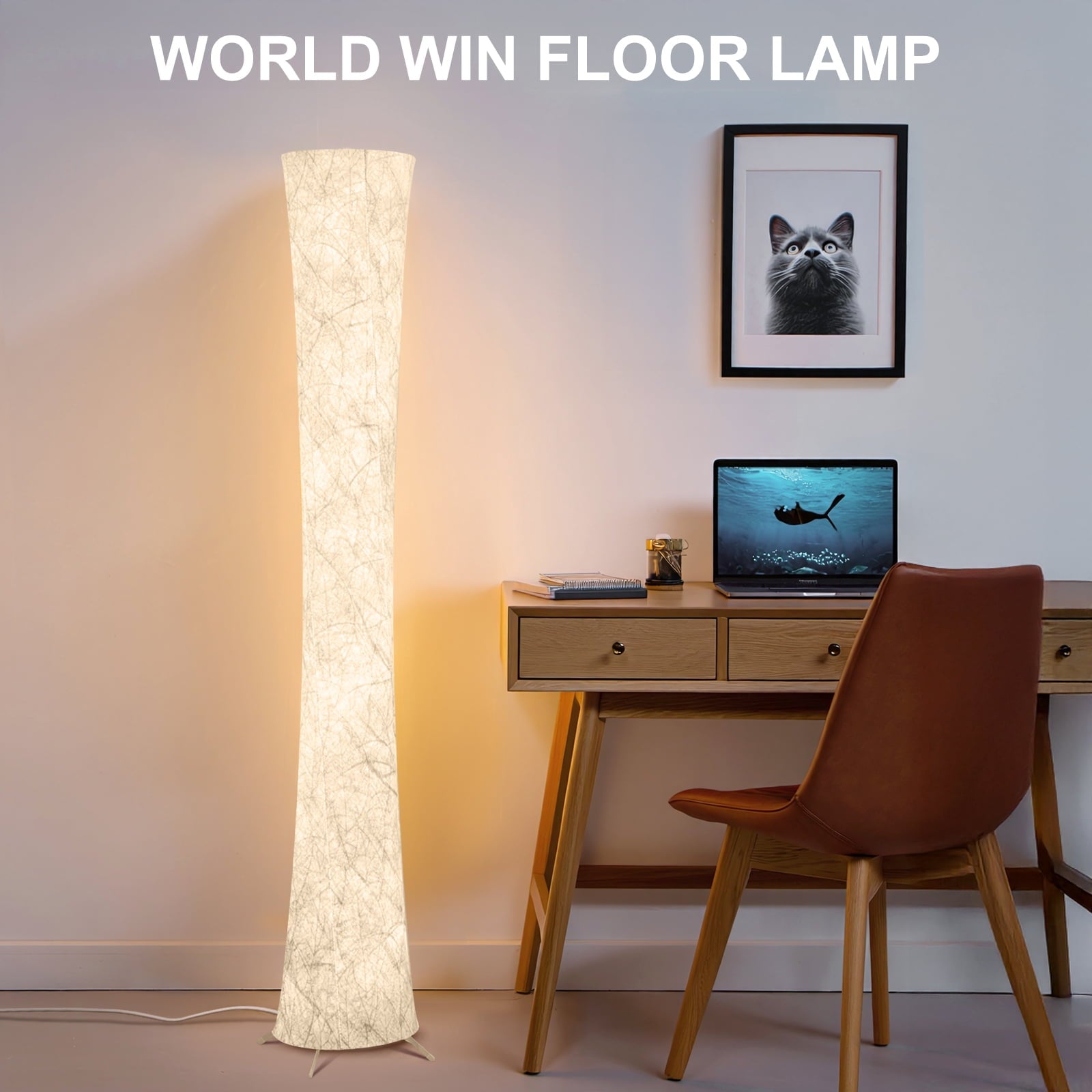 Cozylumi™ Floor Lamp, 61'' Smart RGB LED Corner Lamp with Music Sync and 16 Million DIY