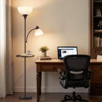Cozylumi™ 72" Floor Lamp with Table, Adjustable Reading Lights, Modern Floor Lamps for