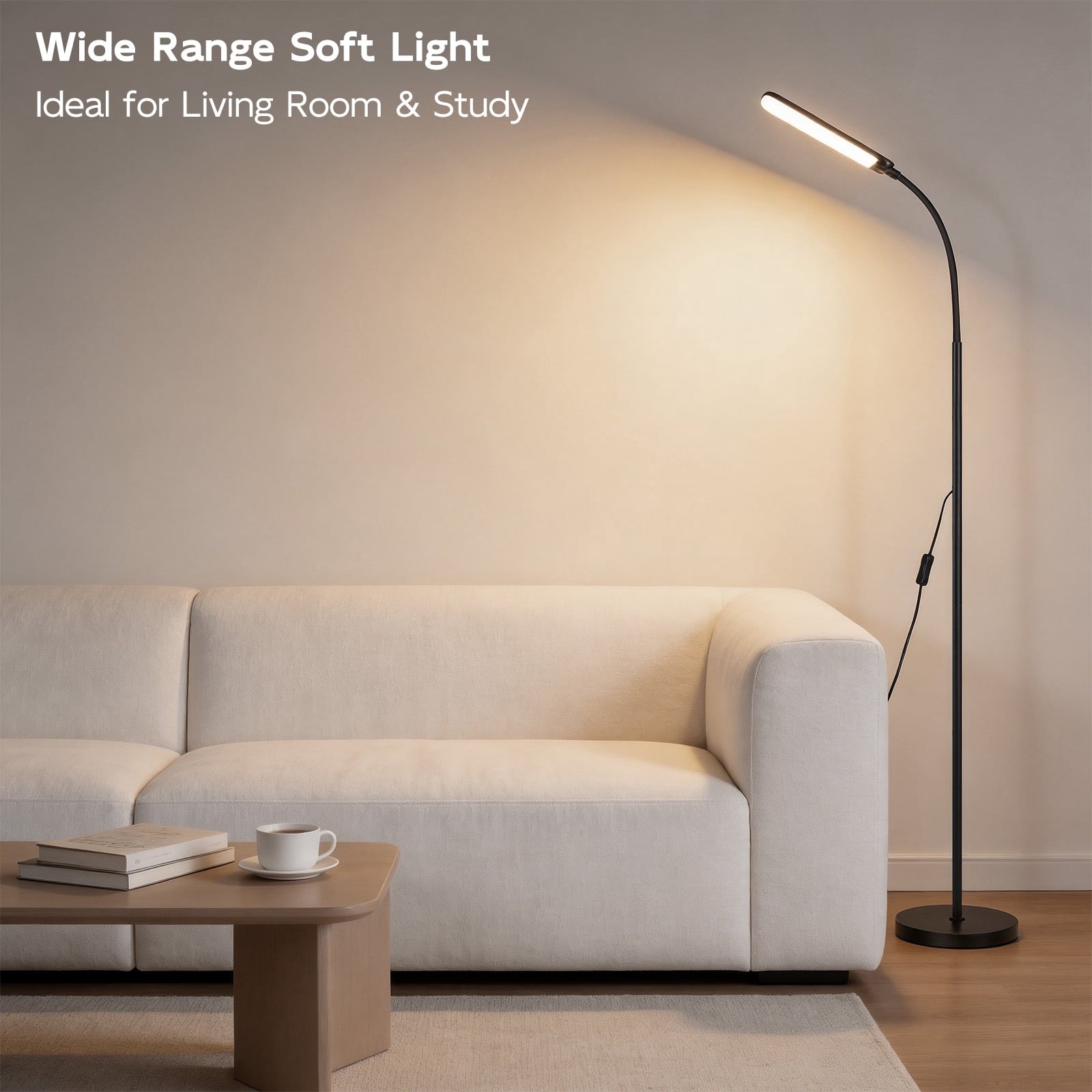 Cozylumi™ Reading Floor Lamp with Remote, Bright 18W Floor Lamps for Living Room with