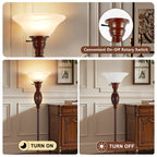 Cozylumi™ 70" Floor Lamp with NightLight - Victorian Style Standing Lamp for Living