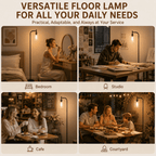 Cozylumi™ Coliware Arc Floor Lamp with Acrylic Lampshade, Modern Tall Standing Lamp