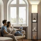 Cozylumi™ 63'' Floor Lamps with Shelves, Home Standing Lamp, Include 1000 Lumens