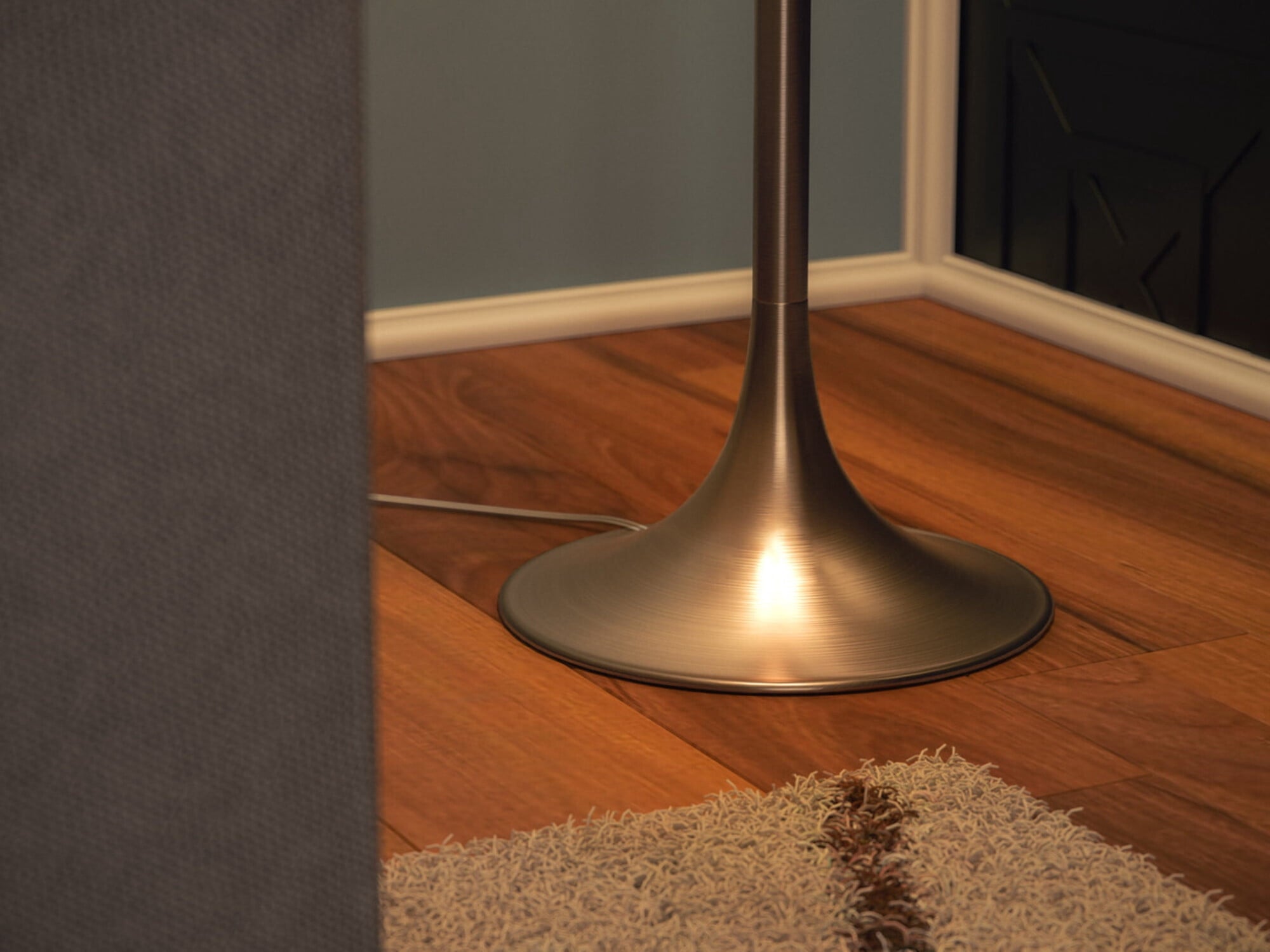 Cozylumi™ Stowe 61'' Floor Lamp with White Fabric Drum Shade Transitional Floor Light