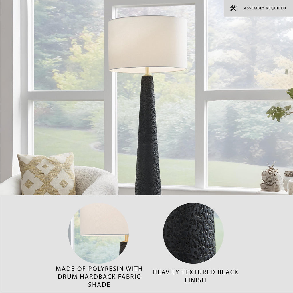 Cozylumi™ Hallburg Floor Lamp, Black