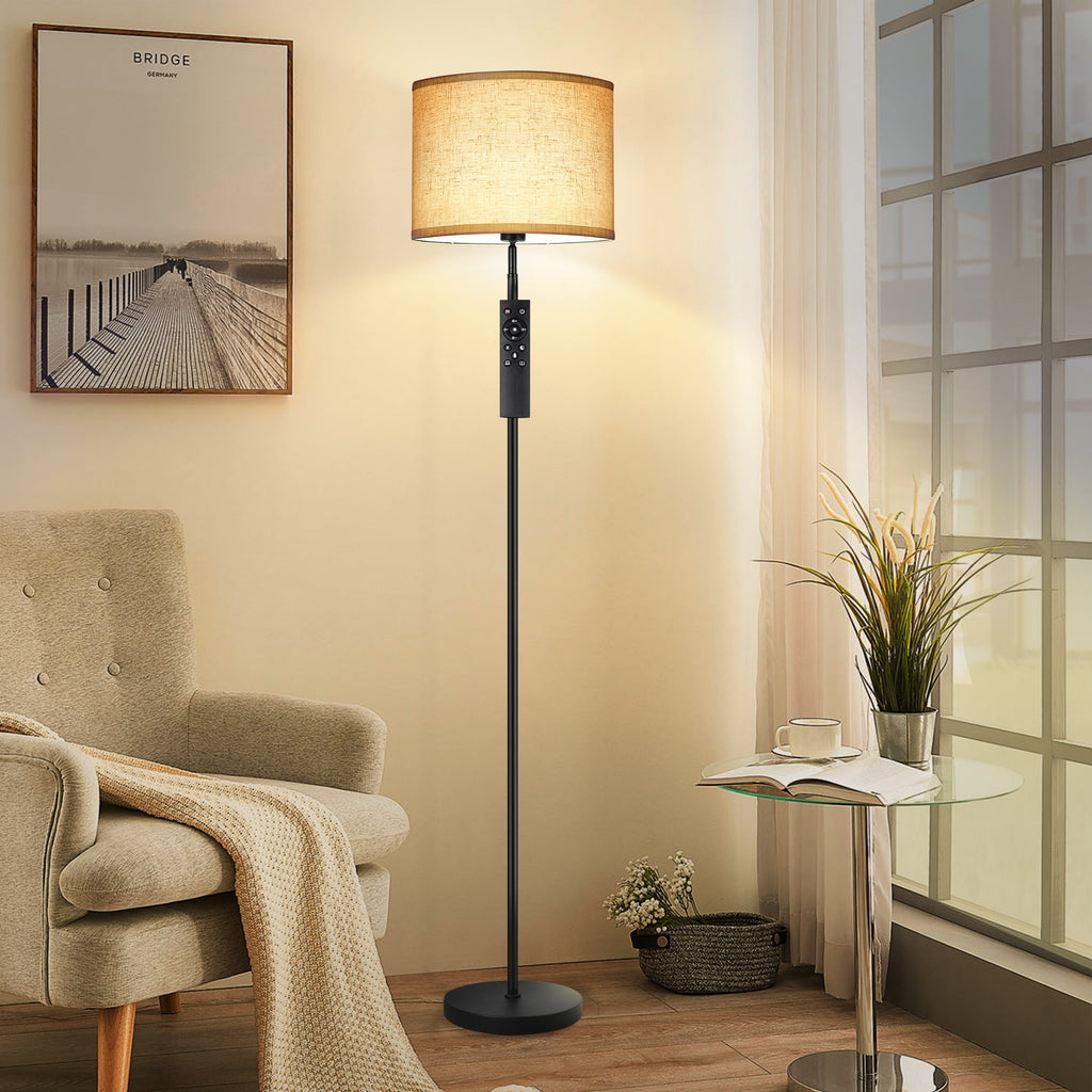 Cozylumi™ Modern Floor Lamps for Living Room, 63" Standing Lamp with Linen Shade, Tall