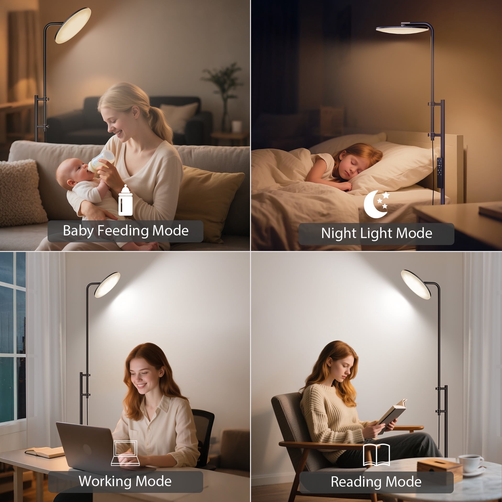 Cozylumi™ 32W/3000LM Floor Lamp, Super Bright LED Floor Lamp with Remote Control, 70"