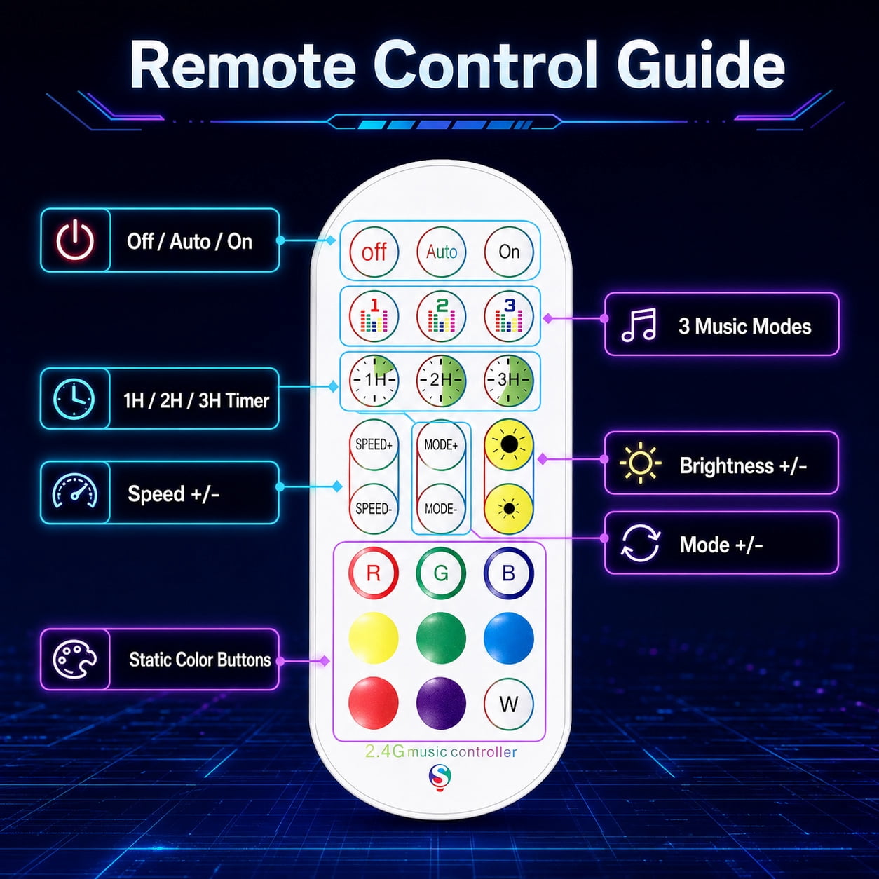 Cozylumi™ Rirool RGB Corner Floor Lamp, 55.91 in LED Standing Light with App Remote