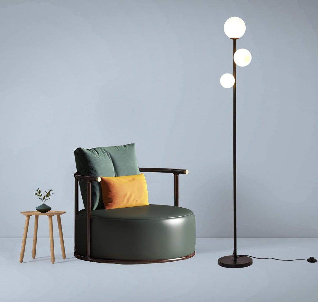 Cozylumi™ 71" Globe Floor Lamp for Living Room Clearance, Modern 3 light Standing Lamp