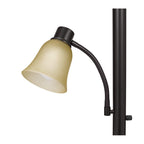 Cozylumi™ Catalina Lighting Kerrington 71'' Floor Lamp with Amber Glass Bell Shade