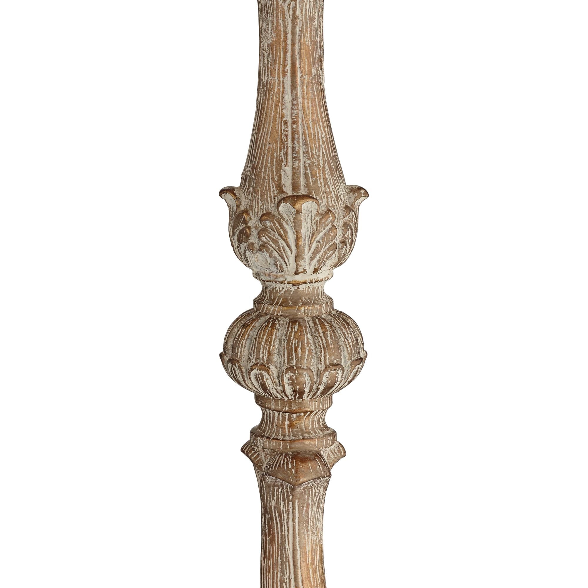 Cozylumi™ Duval Country Cottage Floor Lamp 63 1/2" Tall Distressed Faux Wood