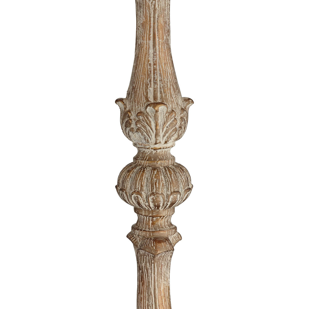 Cozylumi™ Duval Country Cottage Floor Lamp 63 1/2" Tall Distressed Faux Wood
