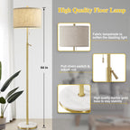 Cozylumi™ Modern Floor Lamp for Living Room, Adjustable Height Standing Lamp with