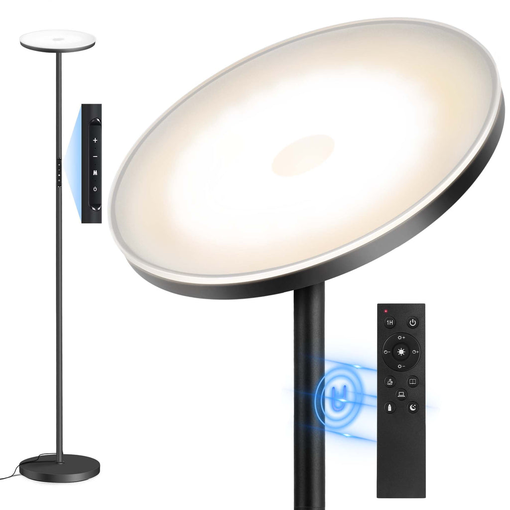 Cozylumi™ Floor Lamp with Remote, Super Bright Standing Lamp, 4 Color Temperature