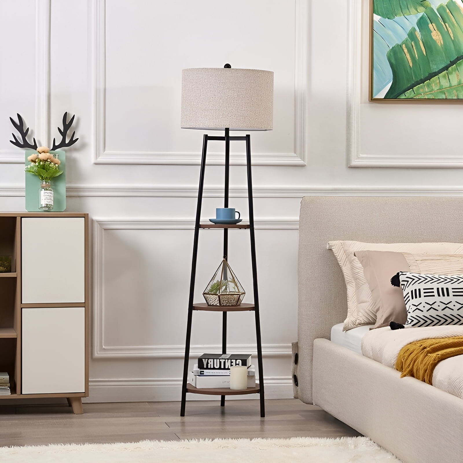 Cozylumi™ Rosen Garden LT7031 Floor Lamp with Round Shelves - Gold