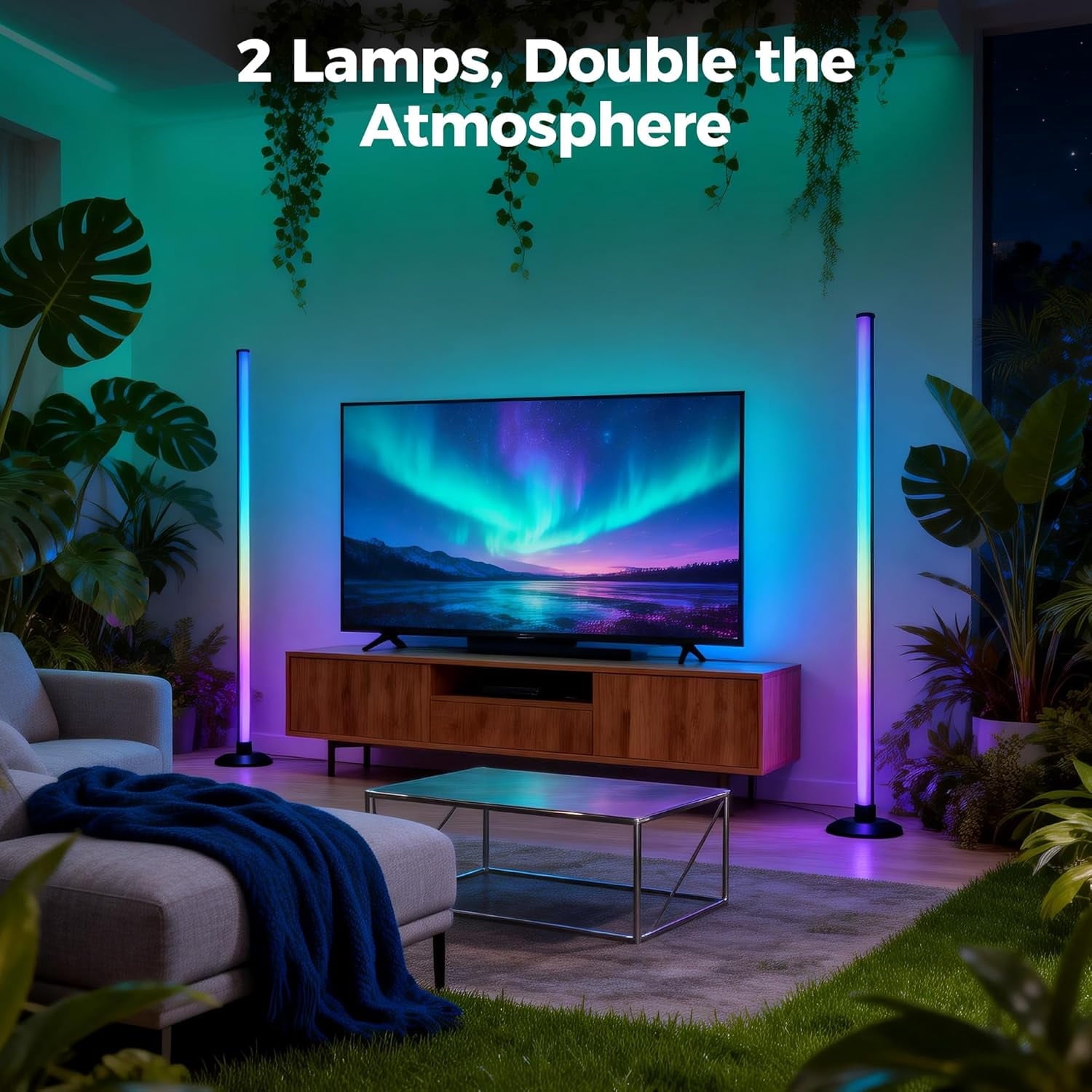Cozylumi™ Maylit Corner Floor Lamp,Smart LED Floor Lamps with App & Remote Control