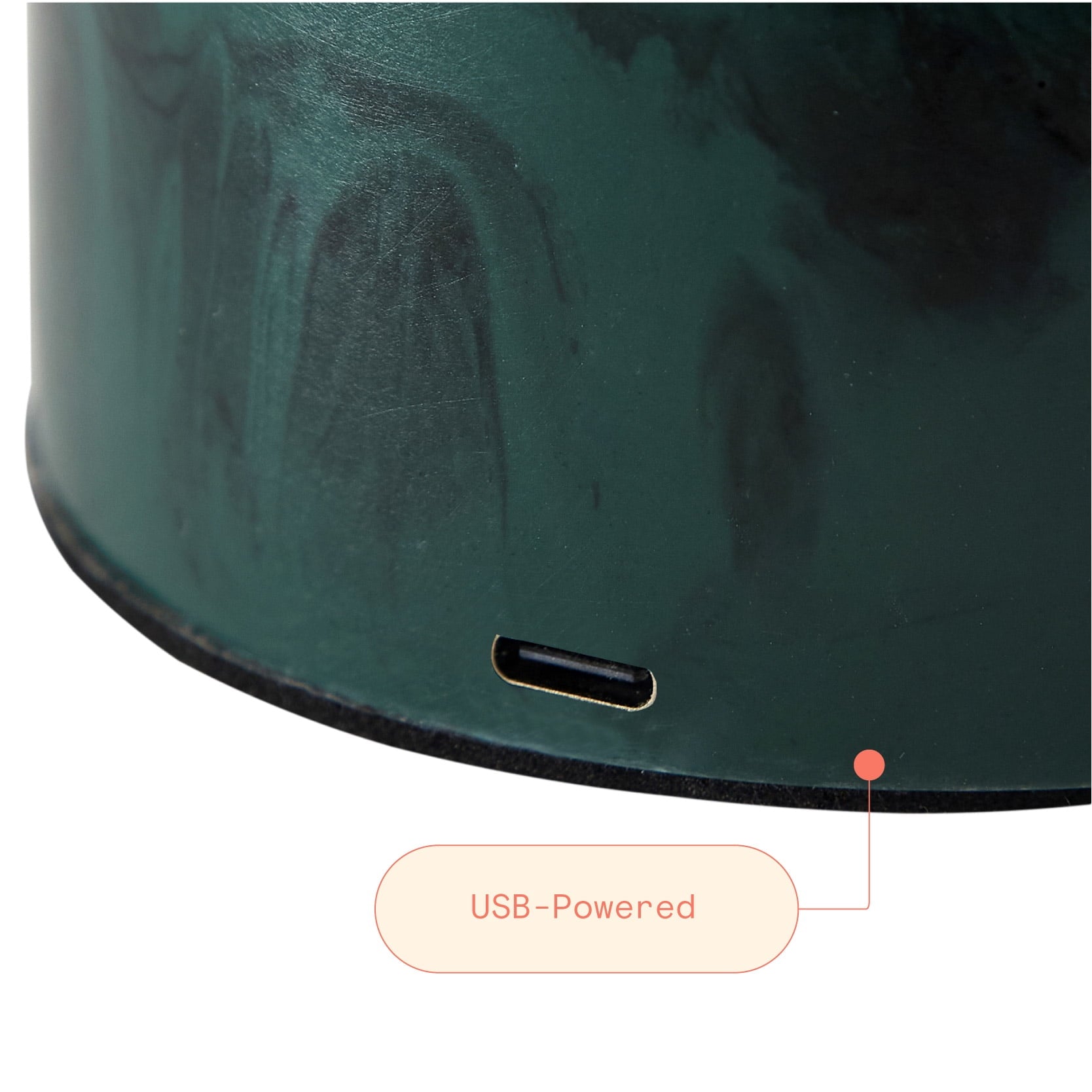 Cozylumi™ Beautiful Thyme Green Marble Uplight by Drew Barrymore, 9.25" H Table Lamp