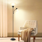 Cozylumi™ Floor Lamp with Reading Light for Living Room, LED Standing Lamp with Remote