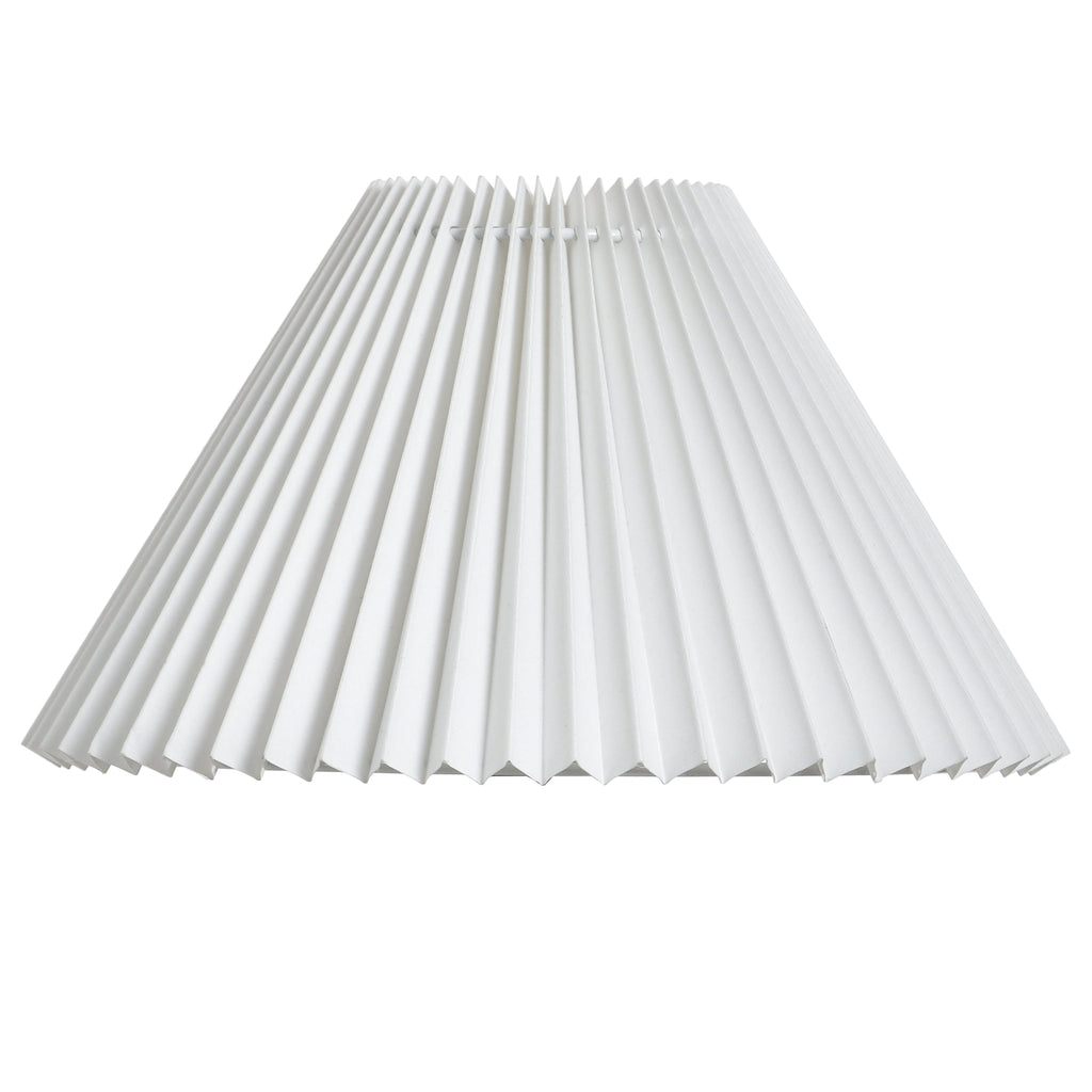 Cozylumi™ Table Lamp, Wood Grain Finish with Pleated Shade