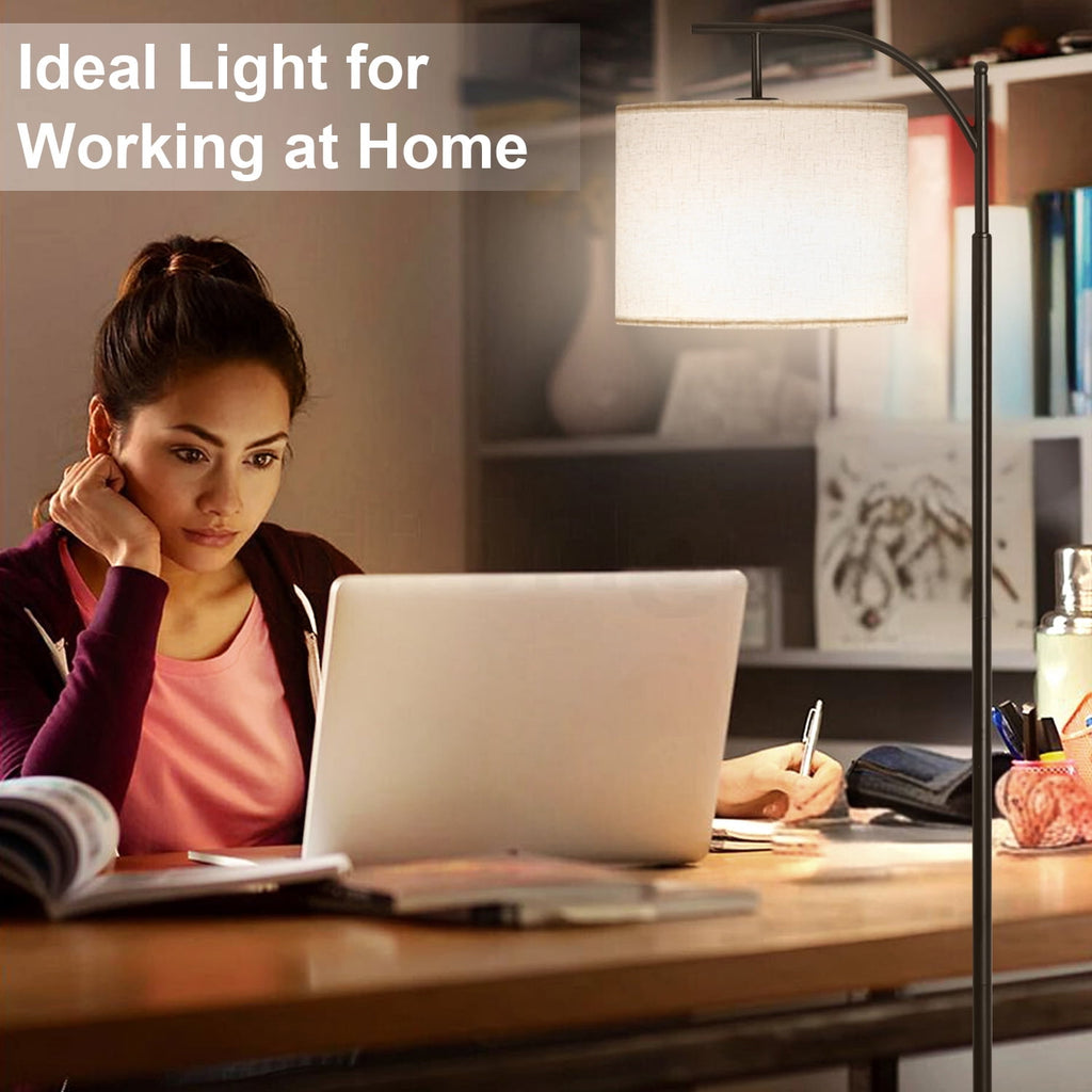 Cozylumi™ Vesteel Floor Lamp, Standing Lamp with 3 Color Temperatures LED Bulb &