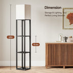 Cozylumi™ 63'' Floor Lamps with Shelves, Home Standing Lamp, Include 1000 Lumens