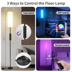 Cozylumi™ 67" Floor Lamp, 16 Million Color Changing Smart LED Lamp with Music Sync, APP