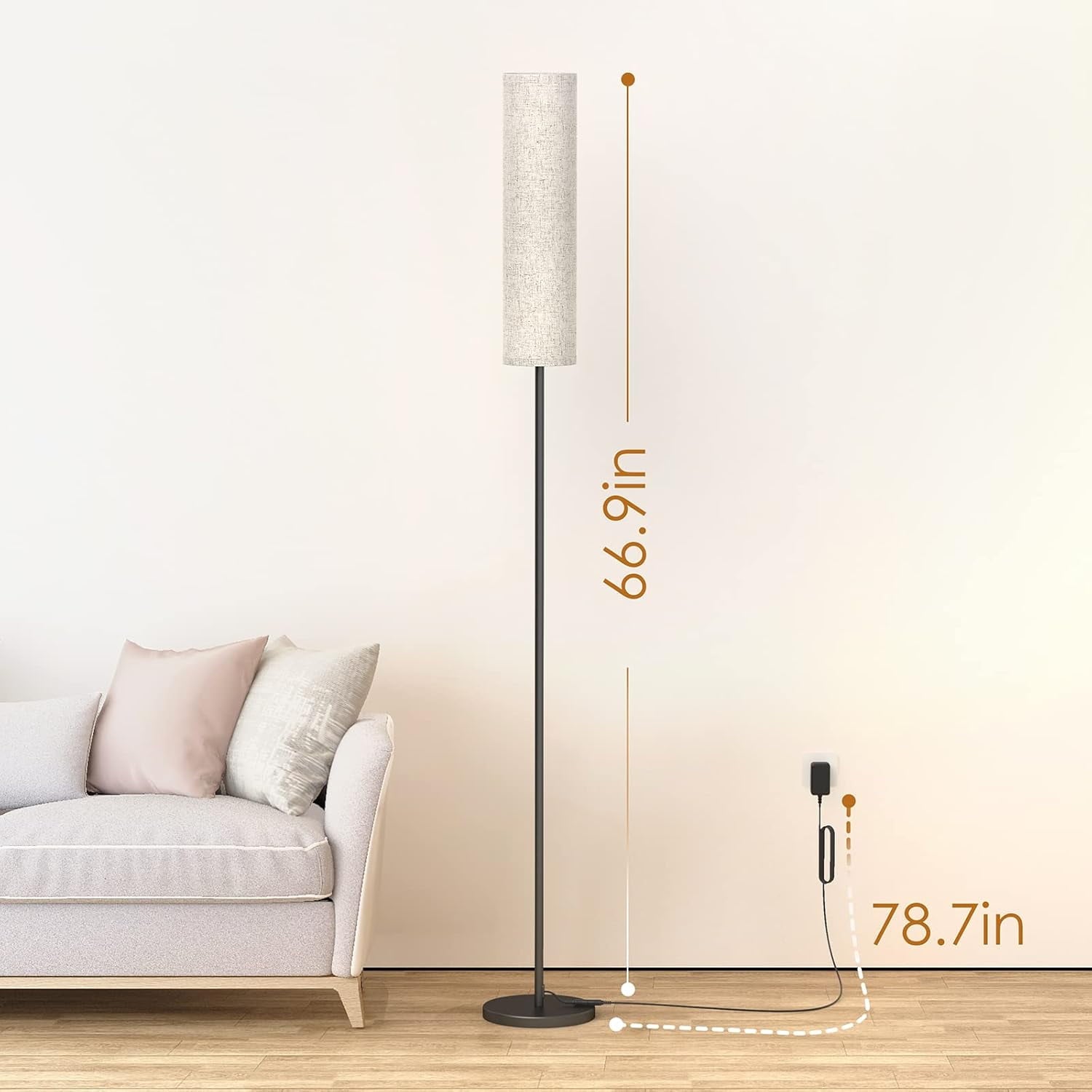 Cozylumi™ Floor Lamp for Bedroom Living Room Office with Remote Control Modern Living