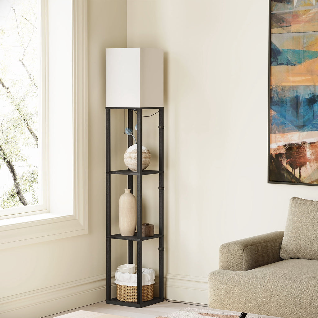 Cozylumi™ 63'' Floor Lamps with Shelves, Home Standing Lamp, Include 1000 Lumens