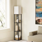 Cozylumi™ 63'' Floor Lamps with Shelves, Home Standing Lamp, Include 1000 Lumens