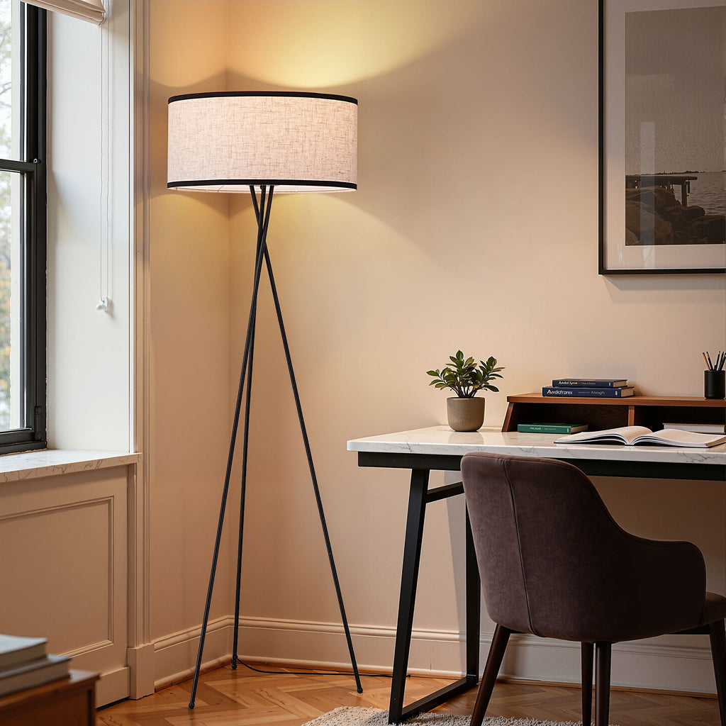 Cozylumi™ 66.9in Tripod Floor Lamps with Remote, Includes RGB Light Bulb, LED Modern