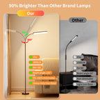 Cozylumi™ 69" Gooseneck Floor Lamp, 18W 1800LM & 3CCT, Dimmable 4 Color Temperatures