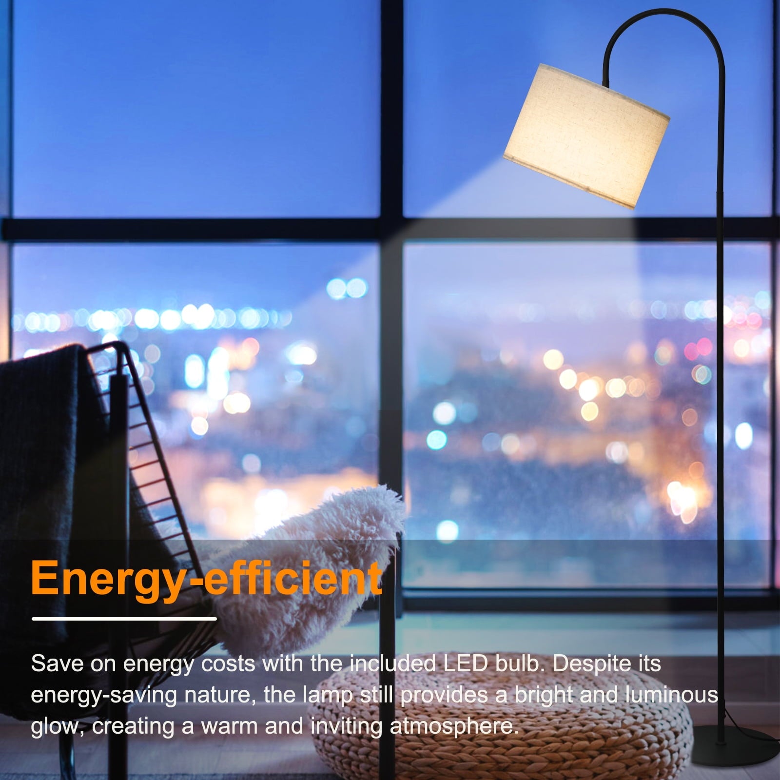 Cozylumi™ Floor Lamp for Living Room with 3 Color Temperature, Modern Standing Lamp