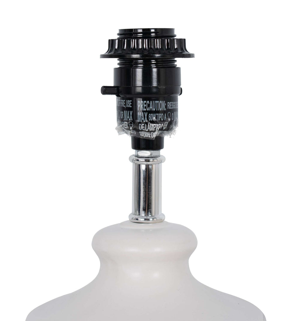 Cozylumi™ White Ceramic Table Lamp, 15"